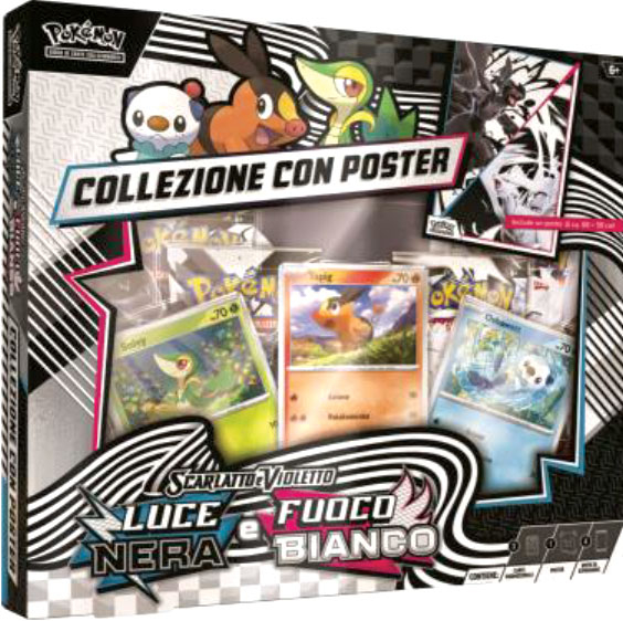 Pokemon  Luce e Fuoco Collezione con Poster Unima ITA CAR2896 Pk10040-i